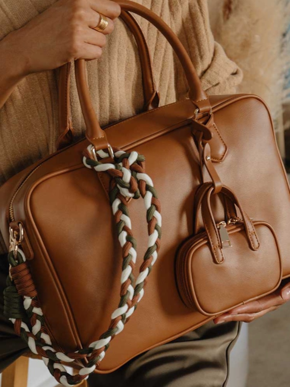 🤎 Melie Bianco Natasha Travel Bag Set – Brown 🤎 - Picture 4 of 7